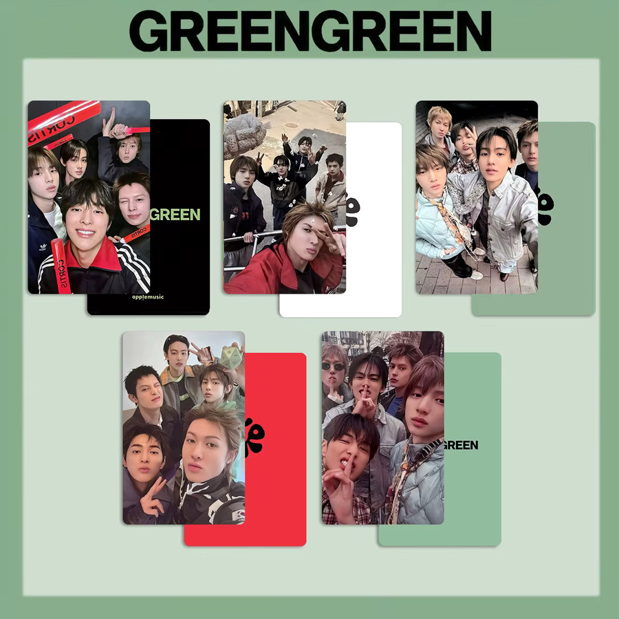 CORTIS Album GREENGREEN Persönliche Kleine Karte, Bunt / Mehrfarbig - Bild 2