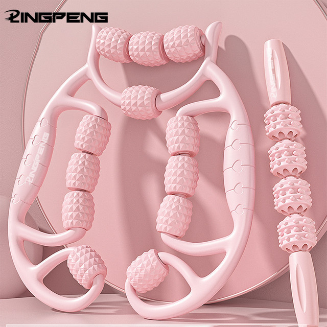LINGPENG Massagegerät, 12-Rad-Rollenmassage, pink, Unisex - Bild 1