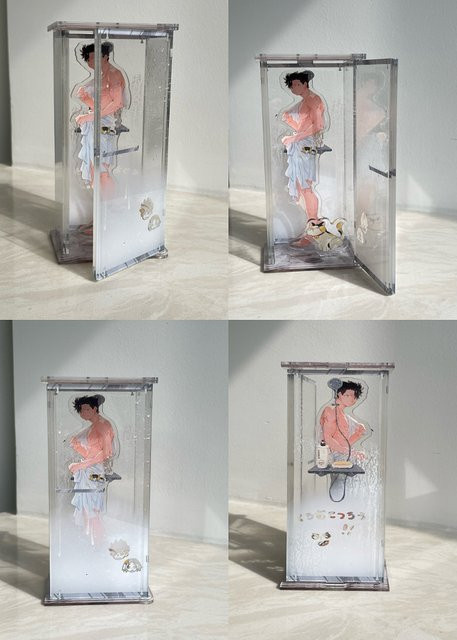 TLIT Anime Haikyuu!! Kozume Kenma Tetsurou Kuroo Acrylschild Standfigur Multicolour - Bild 1