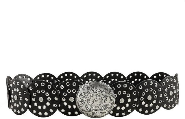 KaiTingu Gürtel Damen, Western Denim, Metall, black, 101cm - Bild 1