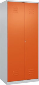 C+P Wäsche- und Garderobenspind Classic PLUS mit 2 Abteilen, Farbe Reinorange, H x B x T: 185 x 80 x 50 cm - Bild 1