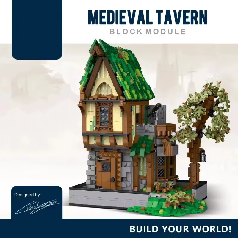 AMAZINGBLOKS Mittelalterliche Schmiedewerkstatt, Bausteine, Fantasy - Bild 1
