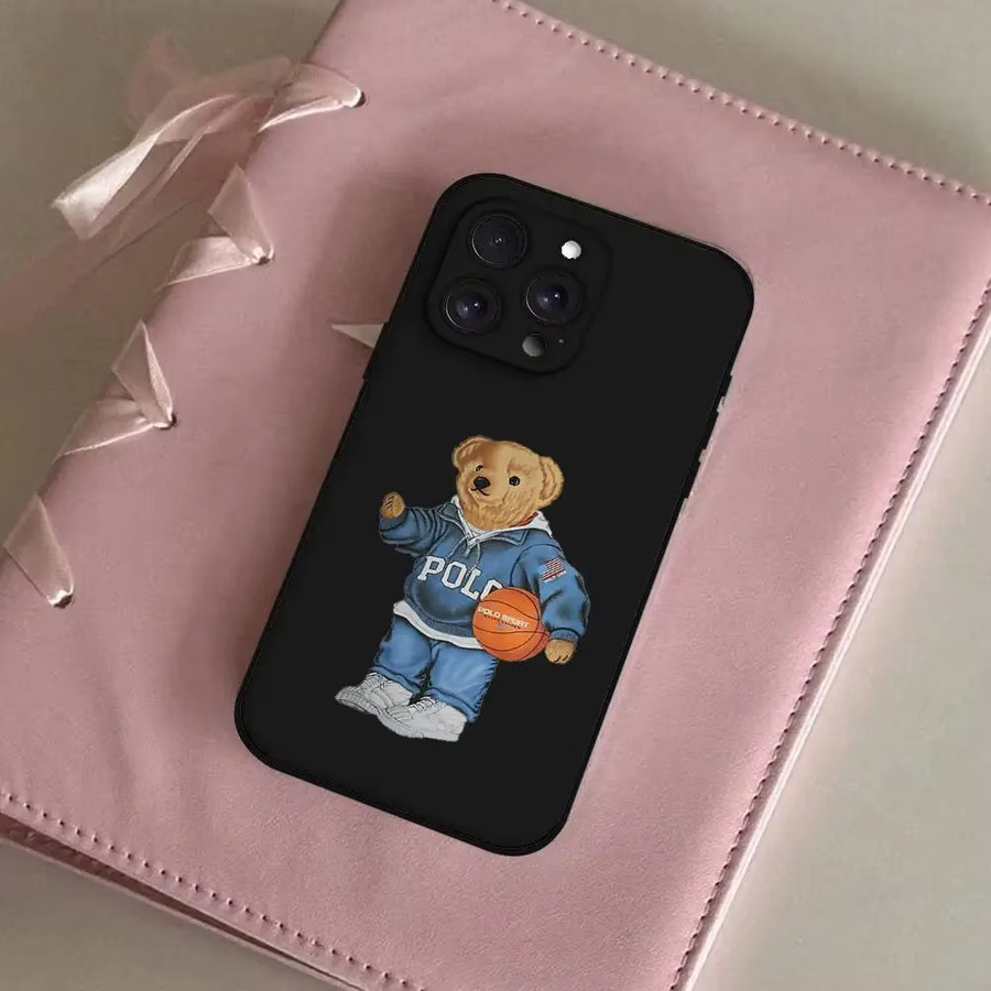 Remazy Handyhülle mit lustigem Cartoon-Bären Design für iPhone 15 16 17 Pro Max und weitere Modelle, stoßfeste weiche Silikonhülle - Bild 3