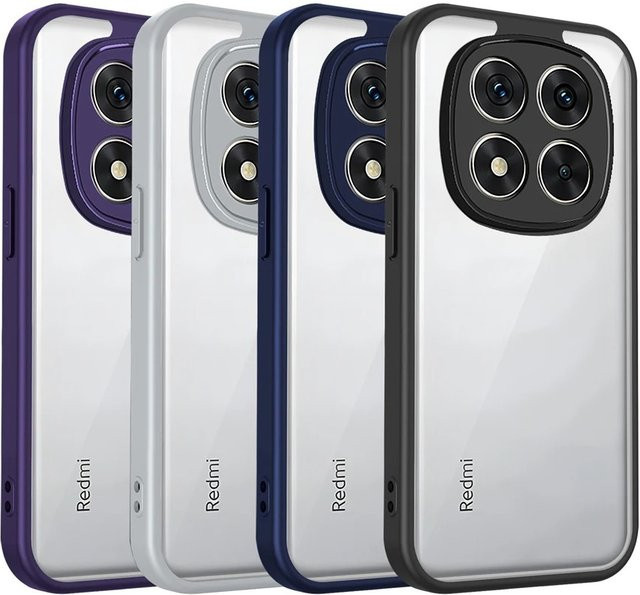 Transparente Stoßfeste Schutzhülle aus PC und TPU für Xiaomi POCO M8 Pro, M7 5G und Redmi Note 15 Pro Plus 4G 5G - Bild 1