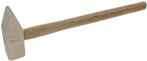 KS Tools BRONZEplus Vorschlaghammer mit Holzstiel, 8000 g, Messingfarben - Bild 1