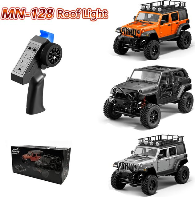 JIKEFUN RC-Auto Rock Crawler, 1:12, ferngesteuert, mit LED-Licht, ab 14 Jahren - Bild 1