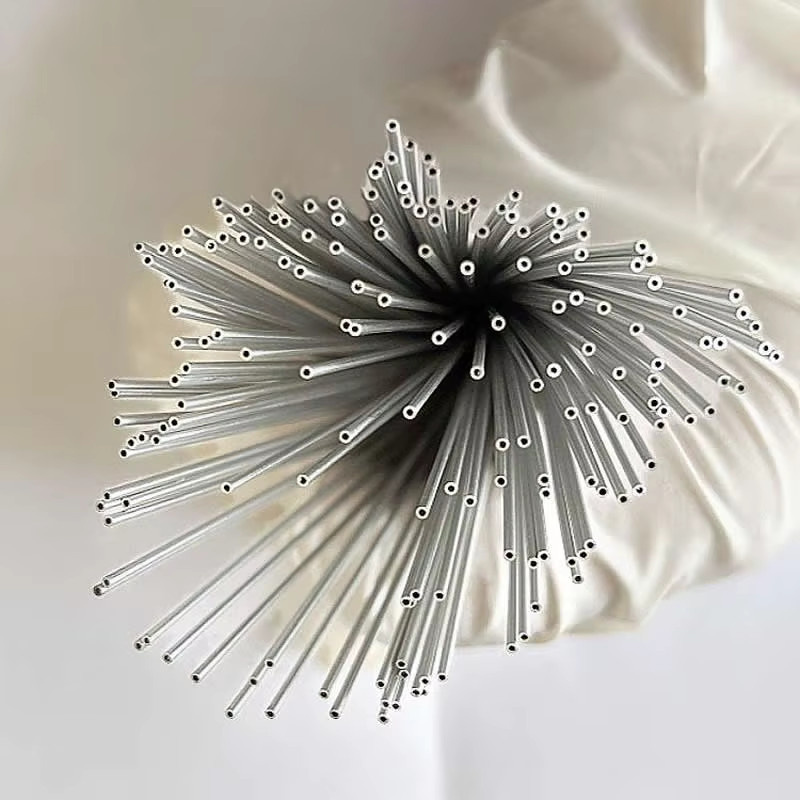 Dünnwandiges Aluminium-Kapillarrohr aus Aluminium 6063 in Silber, gerades Mikrofeinrohr mit verschiedenen Außendurchmessern von 1,1 mm bis 10 mm - Bild 2
