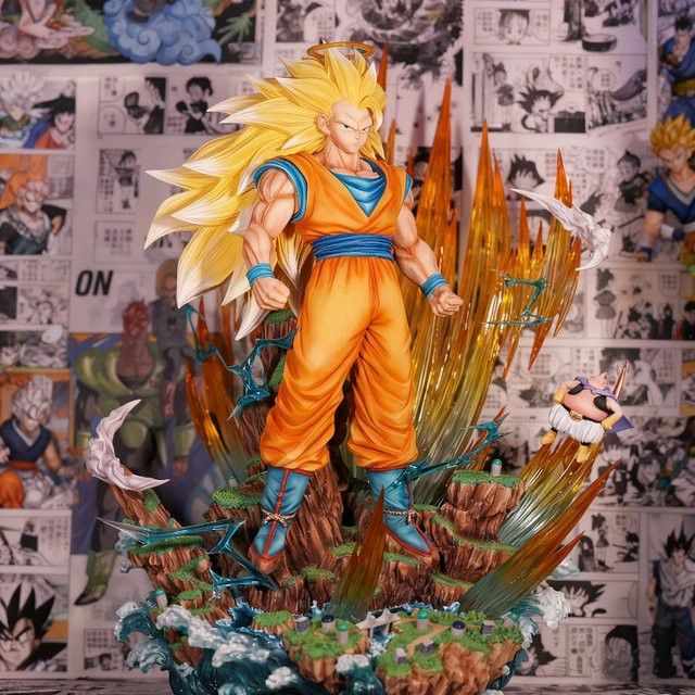 Bandai Dragon Ball Super Saiyajin 3 Goku Actionfigur aus PVC, Multicolor, Höhe: 42 cm - Bild 1
