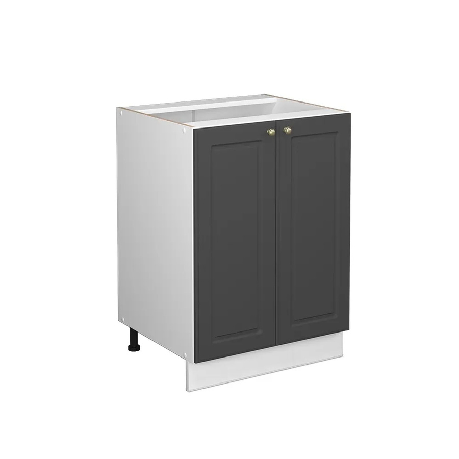 Vicco Küchenunterschrank Fame-Line in Anthrazit-Gold/Weiß ohne Arbeitsplatte Breite: 60 cm - Bild 2