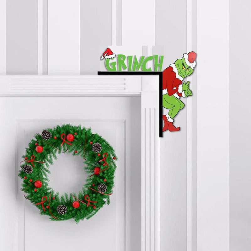 Topfactory Grinch Weihnachts-Eckdekoration aus Holz in Grün - Bild 2