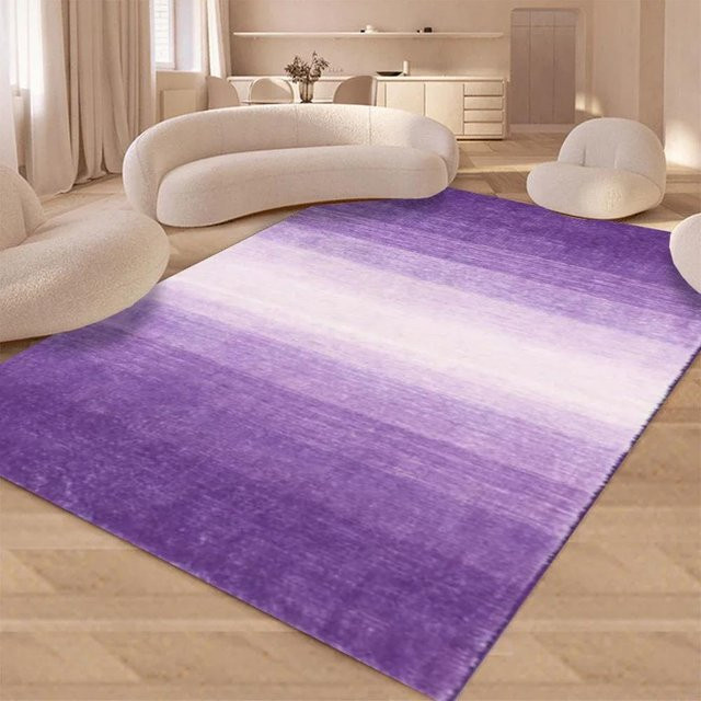 Karpetti Teppich mit Farbverlauf in Lila, modern und waschbar, B/T: 80 x 120 cm - Bild 1