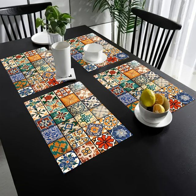 VIKAMA Tischsets im böhmischen Stil multicolor - Bild 1