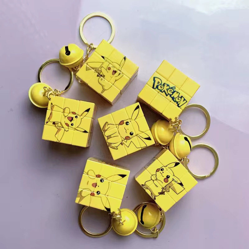 Keeppley Pokémon Pikachu Rubik's Cube Schlüsselanhänger, Puzzle-Spielzeug - Bild 2
