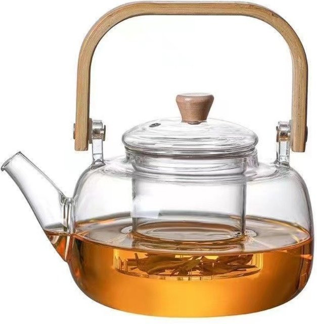 FEB.WIND Glas-Teekanne mit abnehmbarem Infuser, transparent, 1000 ml - Bild 1