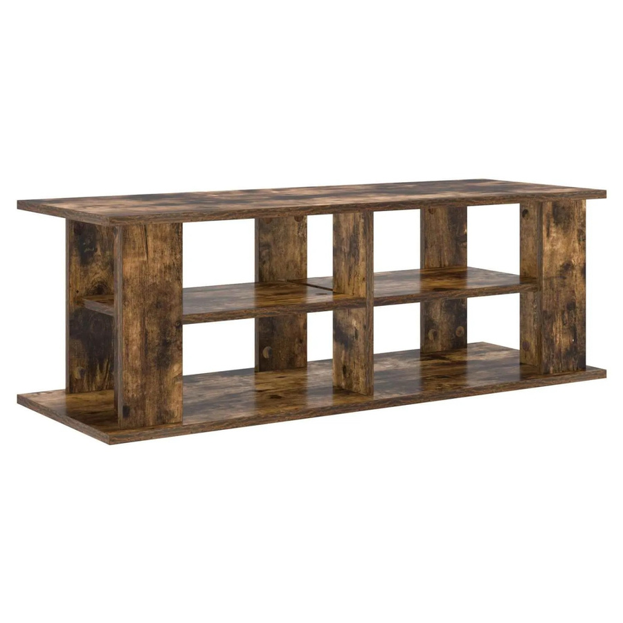 vidaXL TV-Ständer Modern in Raucheiche, Farbe Braun, B/H/T: 96 x 35 x 33,5 cm - Bild 2