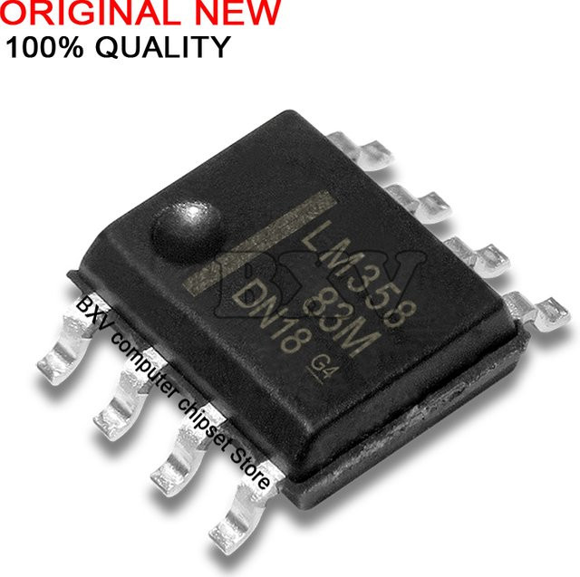 10er Set LM358DR IC Chipset in Schwarz - Bild 1