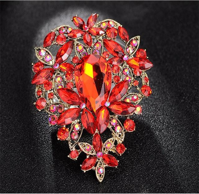 YIRAN Jewelry Brosche, strassfarben, Mädchen - Bild 1
