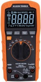 Klein Tools Digitales Multimeter TRMS Auto Range 1000 V LoZ CAT IV in Orange - Bild 1