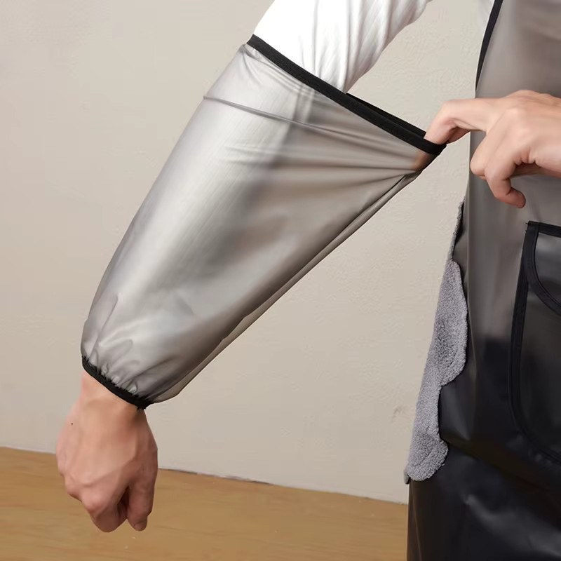 JETTING TPU Wasserdichte Ärmelüberzieher in Beige und Weiß für Hausarbeit und Reinigung - Bild 3