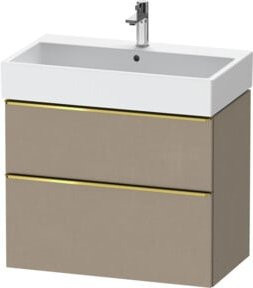 Duravit Waschtischunterschrank D-Neo in Beige, Wandmontage, Glänzend, B/T/H: 78,4 x 44,2 x 62,5 cm - Bild 1