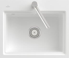 Villeroy & Boch Einbauspüle Subway Style 50 S Gitter in Weiß mit CeramicPlus Beschichtung - Bild 1