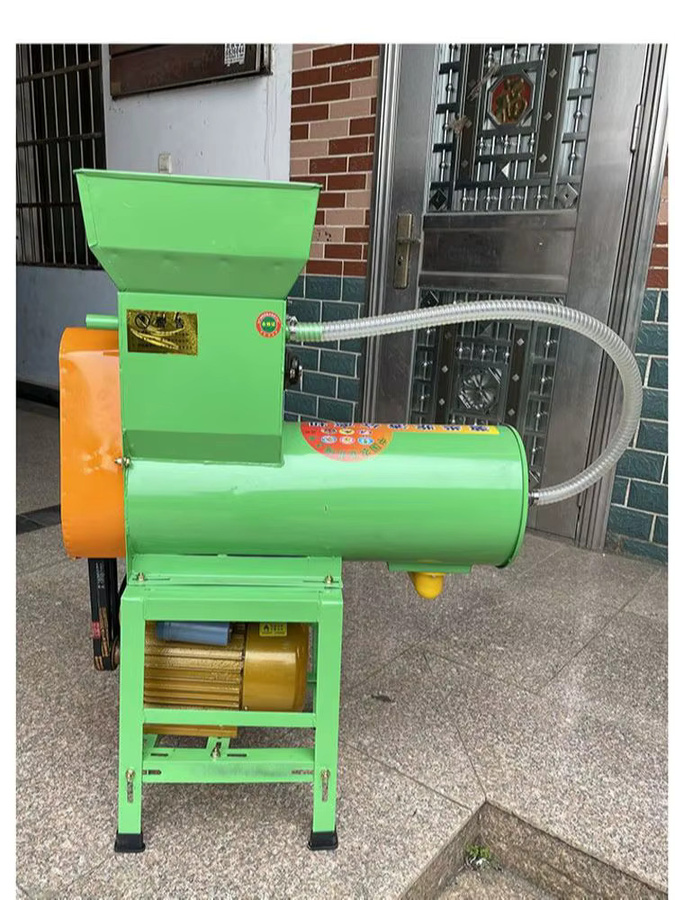 YunlinLi Elektrische Obstmühle aus Edelstahl für Kartoffeln und Äpfel in Silber und Grün - Bild 3