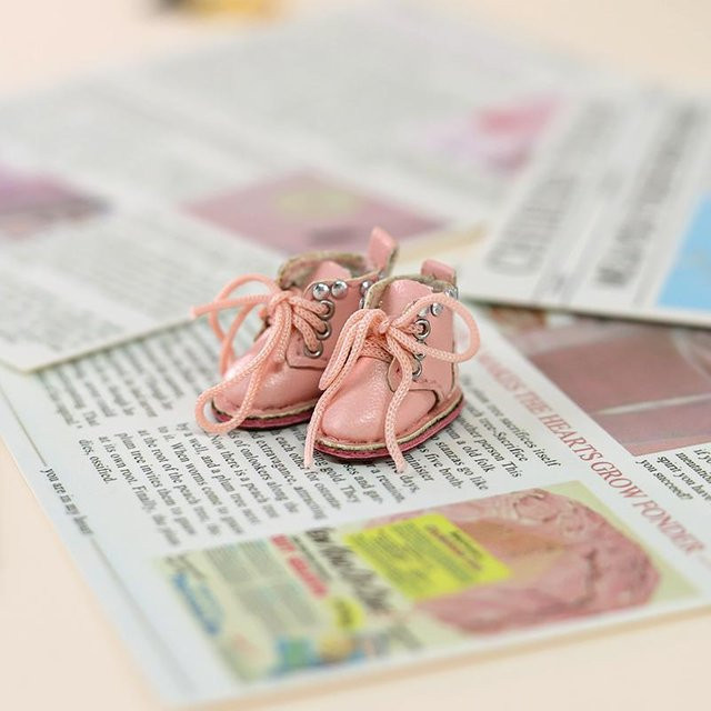 Yiran toy 1 OB11 Puppen Babyschuhe Punk rosa 1-teiliges Set - Bild 1