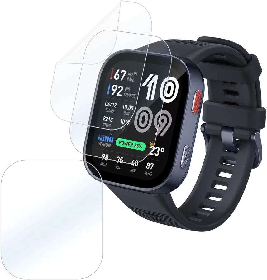 Displayschutzfolie Amazfit Bip Max, Silikon, transparent - Bild 2