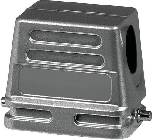 Amphenol C146 21R010 500 1-1 Tüllengehäuse mit 2 Querbügeln, 1 seitlichem Kabelabgang und niedriger Bauform in Silber - Bild 1