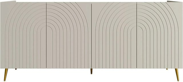 Sideboard Norsim in Beige, Breite: 200 cm - Bild 1