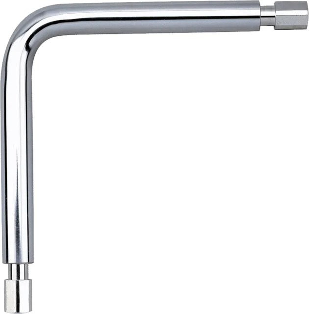 Delabie Winkelstück für Duschvorhangstange Ø20 mm aus Edelstahl in Silber - Bild 1