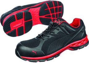 Puma Safety Halbschuh S1P ESD Schwarz/Rot Textil Größe 45 - Bild 1