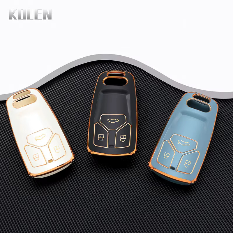 KOLEN TPU Schlüsselhülle für Audi A4 B9 A5 A6 8S 8W Q5 Q7 4M S4 S5 S7 TT RS Coupe Keyless Fob Fernbedienung Abdeckung - Bild 1