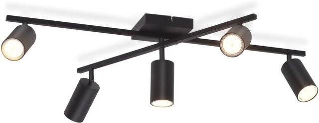 NETTLIFE Deckenstrahler aus Metall in Schwarz, modern und verstellbar, GU10 - Bild 1