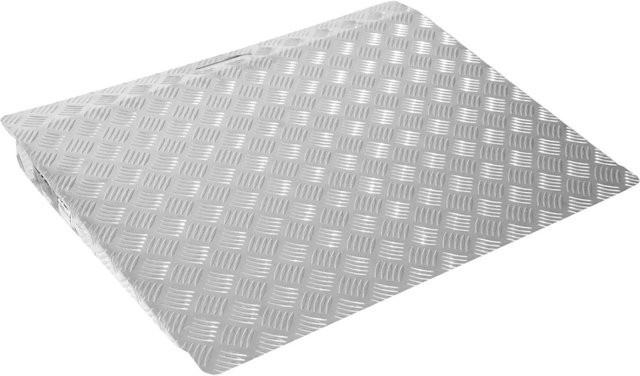 TRUTZHOLM Türschwellenrampe aus Aluminium in Silber/Grau mit 250 kg Traglast und 63 cm Länge - Bild 1
