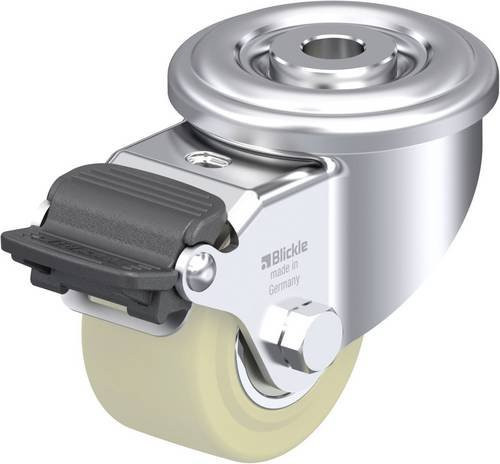 Blickle Stahlblech-Kompakt-Lenkrolle LR-GSPO 60K-RA in Silber, Rad-Durchmesser: 60 mm, Tragfähigkeit: 250 kg - Bild 1