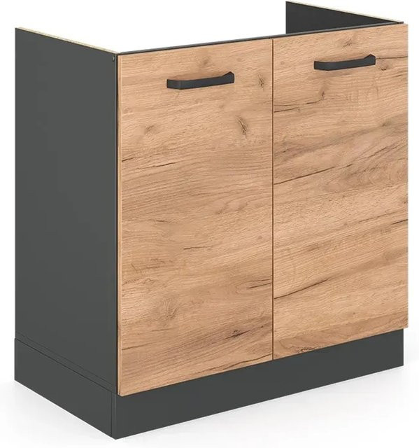Vicco Spülenunterschrank R-Line Küchenschrank in Anthrazit mit einer Breite von 80 cm - Bild 2