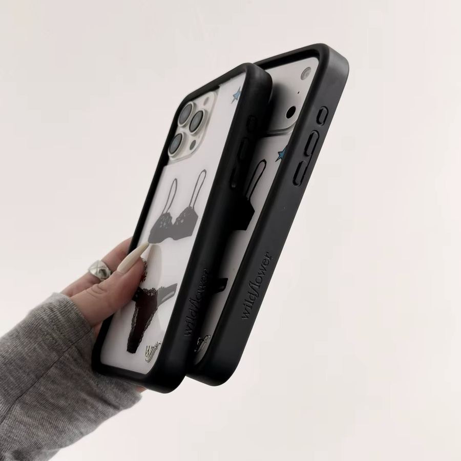 Wildflower Fashion Gabbriette Handyhülle für iPhone 12 bis 17 Pro Max Plus Air Lace Bra Stoßfeste Schutzhülle - Bild 6