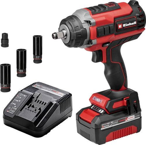 Einhell Professional IMPAXXO 18/450 Akku-Schlagschrauber 450 Nm 18V mit 4Ah Li-Ion Akku rot - Bild 1