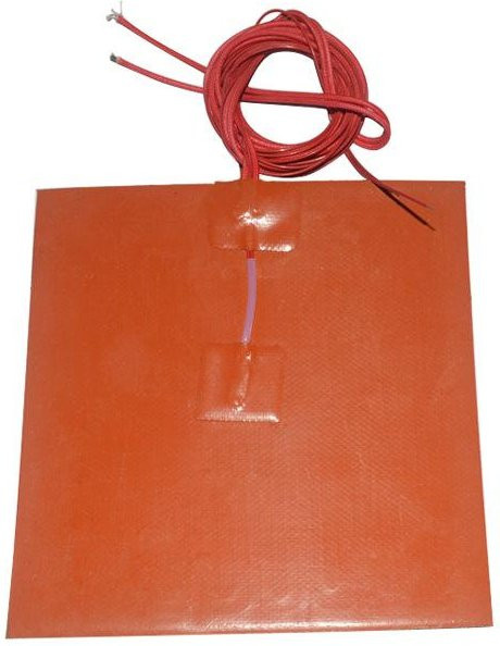 GearUp AutoMoto Silikon-Heizmatte für 3D-Drucker, Farbe: Rot, B/T: 40 x 40 cm, 12V 300W - Bild 1