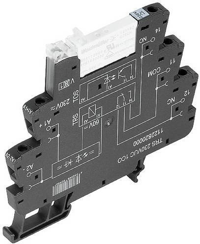 Weidmüller TRS 48VUC 1CO AGSNO Koppelrelais 48V DC/AC 6A 1 Wechsler Schwarz 10 Stück - Bild 1