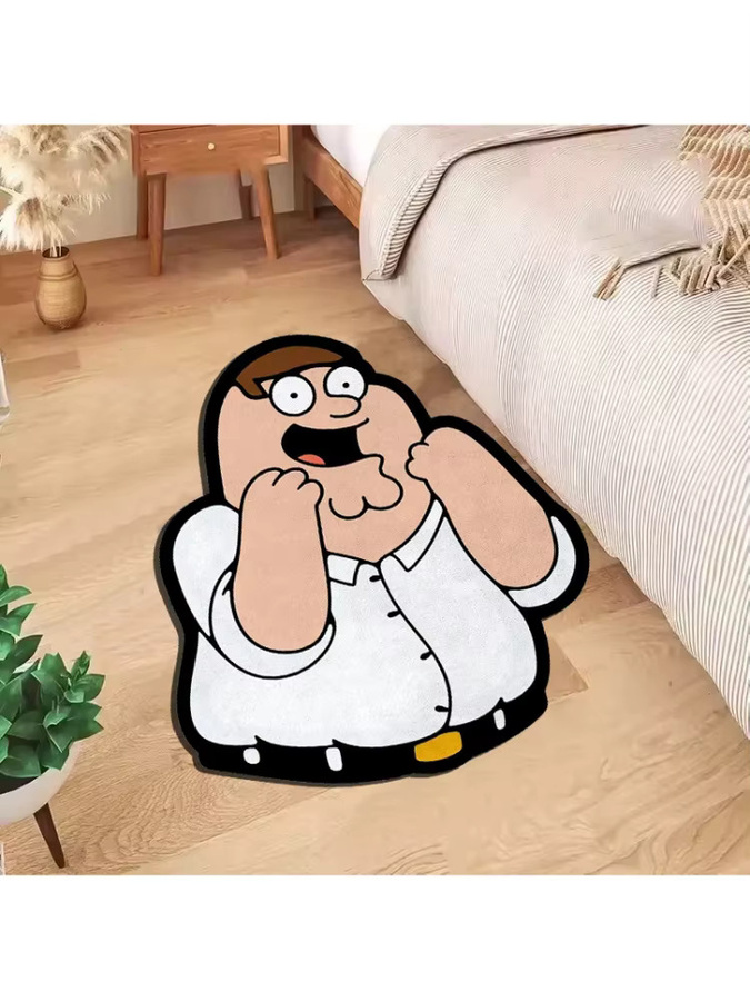 VIKAMA Cartoon-Charakter Teppich mit Kinder-Motiv in Mehrfarbig, geräuschreduzierend, ideal als Fußmatte für Flur oder Badezimmer - Bild 3