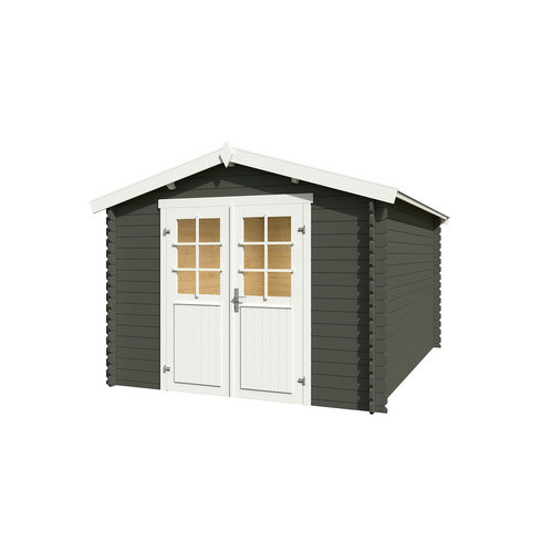 Lasita Gartenhaus Norah Maja in Grüngrau, B/T/H: 307,2 x 400 x 233,7 cm - Bild 3