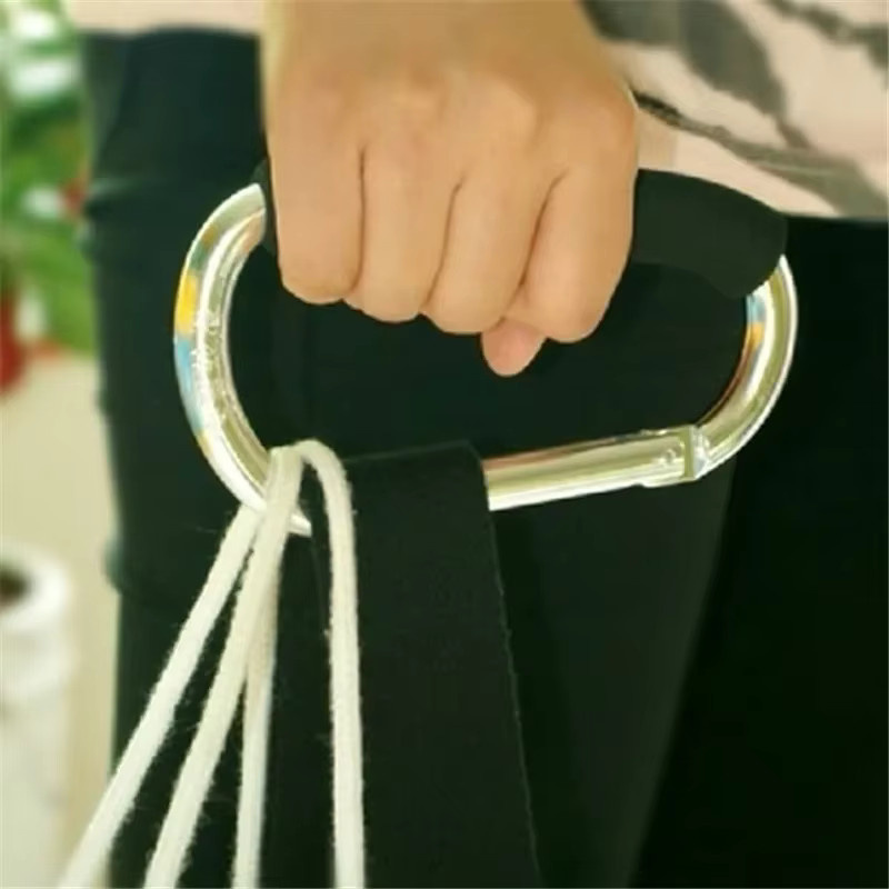 Robuster Kinderwagen Haken aus Aluminiumlegierung mit weichem Schwamm-Griff in Schwarz für Einkaufstaschen und Zubehör - Bild 3
