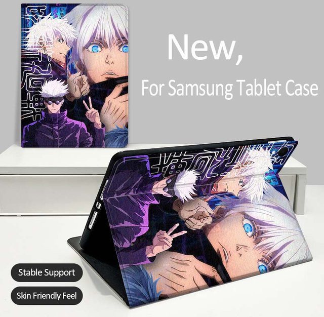 J-Jujutsus K-Kaisens Anime Tablet-Hülle für Samsung Galaxy Tab A7 A8 A9 S6 S11 Lite Plus in Multicolour - Bild 1