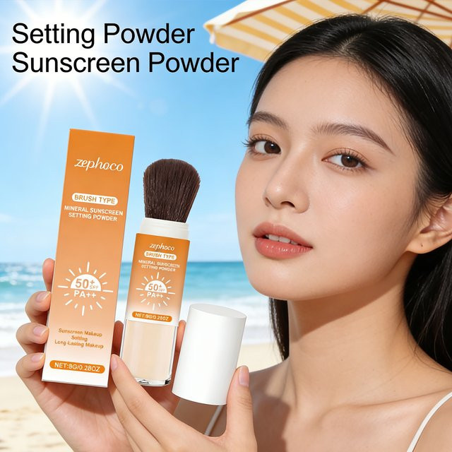 zephoco Sonnenschutz-Puder SPF 50+, Matt, Fettige Haut - Bild 1