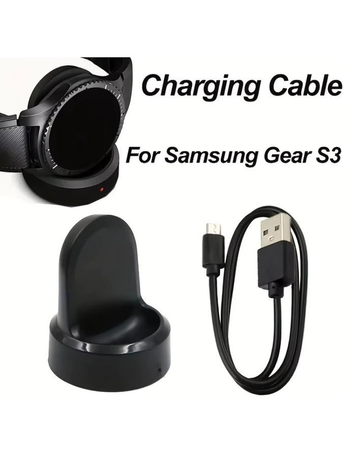 Magnetisches kabelloses Ladegerät für Samsung Gear S3 und Gear S2 Classic in Schwarz - Bild 6