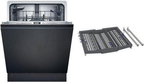 Siemens SX63EXS3BD Vollintegrierbarer 60 cm Geschirrspüler in Schwarz mit WiFi und App-Control - Bild 1