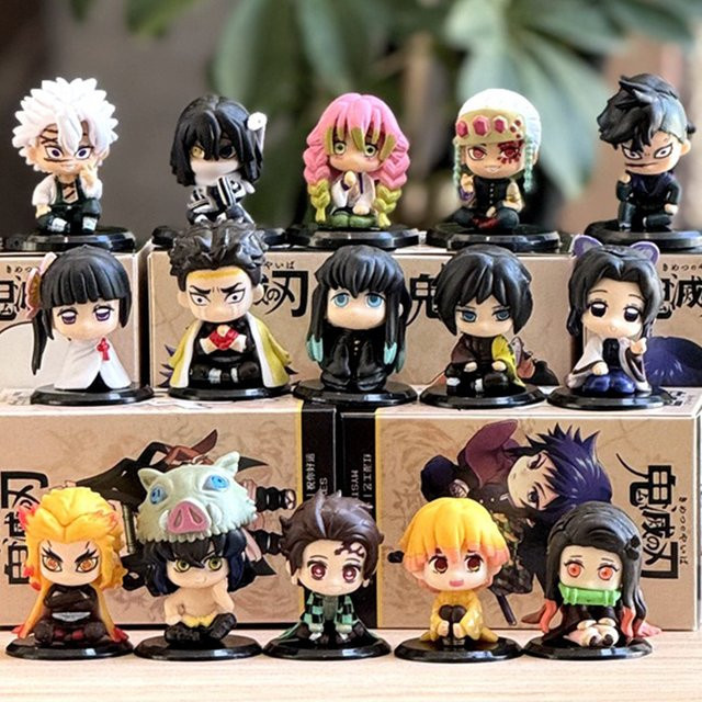 Bandai Kimetsu no Yaiba Q Version Tanjiro Inosuke Zenitsu, Modell Puppe, Einzelfigur - Bild 1