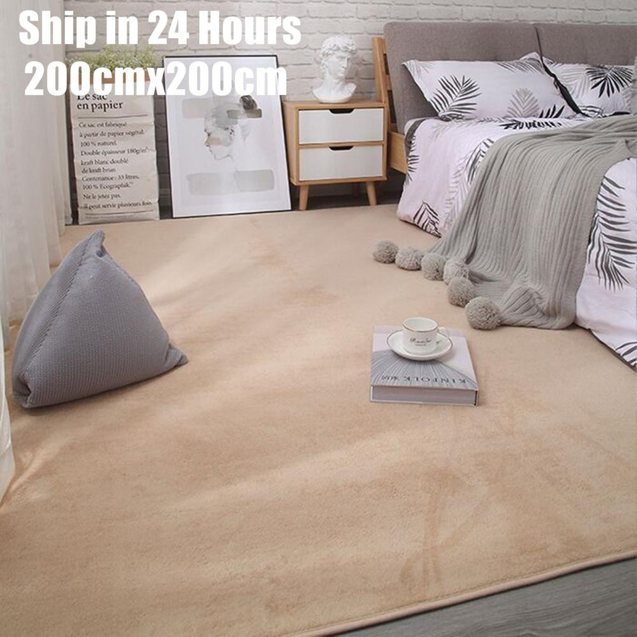 Yiran Furniture Nordic Korallen Samt Teppich in Grün, weich und waschbar, B/T: 60 x 40 cm - Bild 2